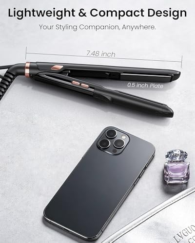 0.5 Inch Mini Flat Iron Adjustable Temp - Image 4