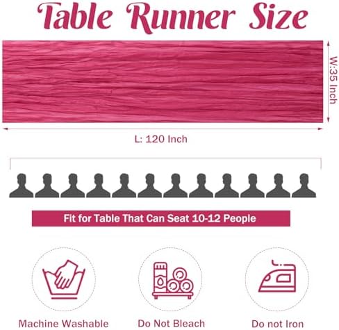 10FT Cheesecloth Table Runner Boho Party Home Decorations - Image 4