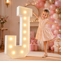 imprsv 4FT Marquee Letters Large Light Up Letters J for Party Decor by Letsmakeitimpressive