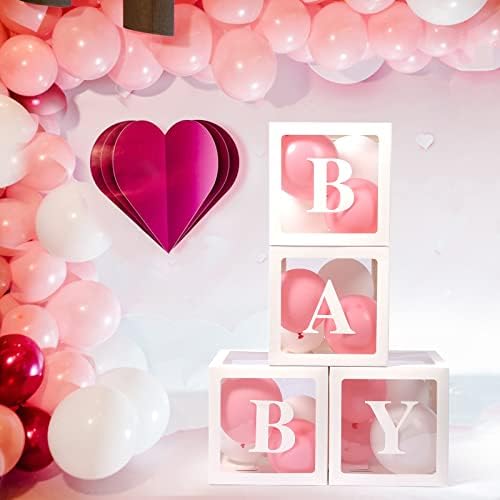 Voircoloria Baby Boxes with Letters for Baby Shower Gender Reveal Decor - Image 4