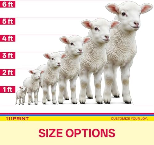 Nativity Lamb Cardboard Cutout, 2FT Life Size, Nativity Scene - Image 3