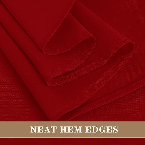 Fitable 6 Pack Red Square Tablecloths 70x70 Inch for 2-4 Ft Tables - Image 4
