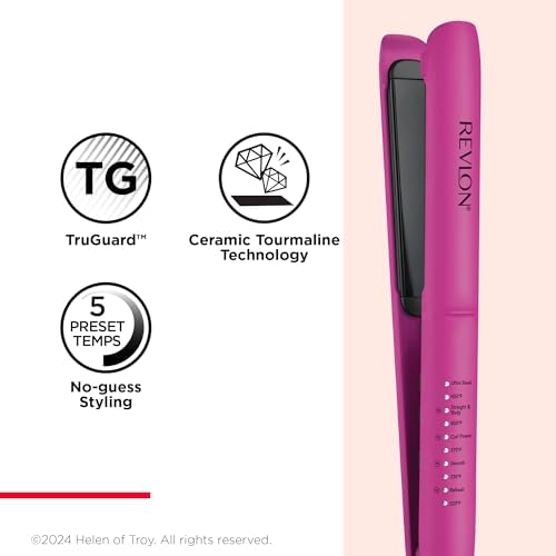 REVLON Ceramic Tourmaline 1" Flat Iron - Image 6
