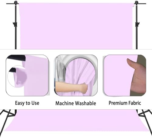 Light Purple Photography Backdrop for Photoshoot, Fabric 6x9ft - Image 6