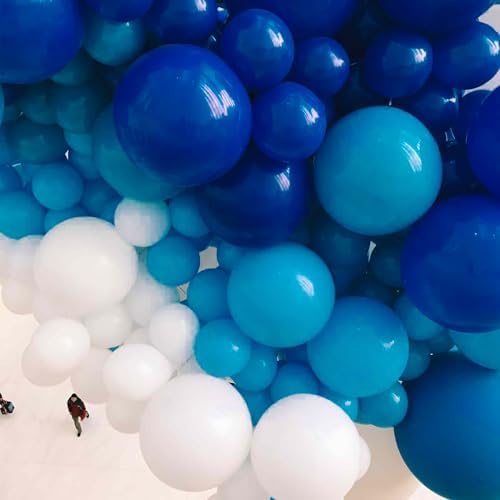 PartyWoo Royal Blue Balloons 50pcs Dark Blue Latex Helium Balloons 12 Inch - Image 6