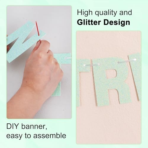 BEISHIDA Light Green 116 PCS A-Z DIY Letter Custom Banner Party Decor - Image 2