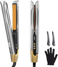 Quico Hair Straightener, Professional Flat Iron with Hair Care Dual Voltage by Quico
