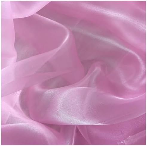 5 Yard Organza Fabric 44" Wide for Wedding Event Décor - Pink - Image 4