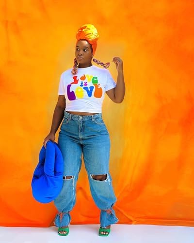 Kate Orange Photography Backdrops Abstract Photo Backdrop Poratrait Background for Photoshoot, 5x7ft - Image 2