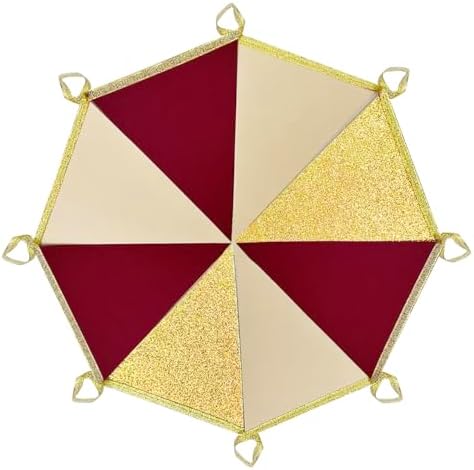 Burgundy Beige Gold Party Pennant Banner Flag Maroon Gold Hanging Glitter Paper Triangle Bunting for Graduation Birthday Bridal Shower Wedding Bachelorette Anniversary Party Decorations - Image 5