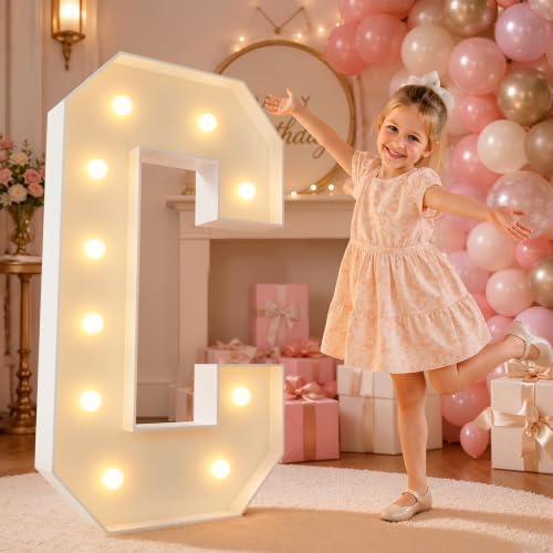 imprsv 4FT Marquee Letters Large Light Up Letters C for Party Decor by Letsmakeitimpressive