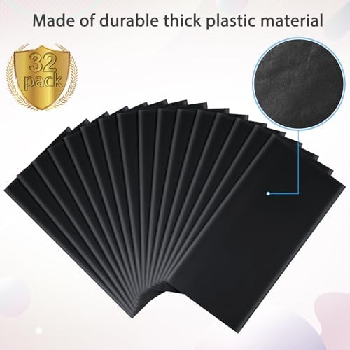 32 Pack Black Plastic Tablecloth for Rectangle Tables, Premium Decorative Black Disposable Table Cloths for Parties, Bulk Rectangle Party Table Cover for Birthday, Wedding, Anniversary, 54 x 108 Inch - Image 4