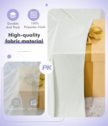 20ftx30ft Ivory Ceiling Drapes for Wedding Parties - Image 5