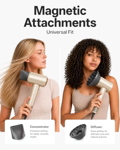 Tideway Hair Dryer, High-Speed Blow Dryer with Magnetic Diffuser,110000 RPM - Image 4