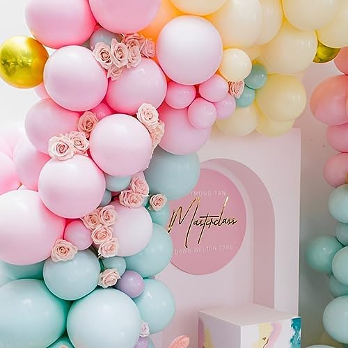 Voircoloria 110pcs Pastel Macaron Latex Party Balloons, 12inch - Image 4