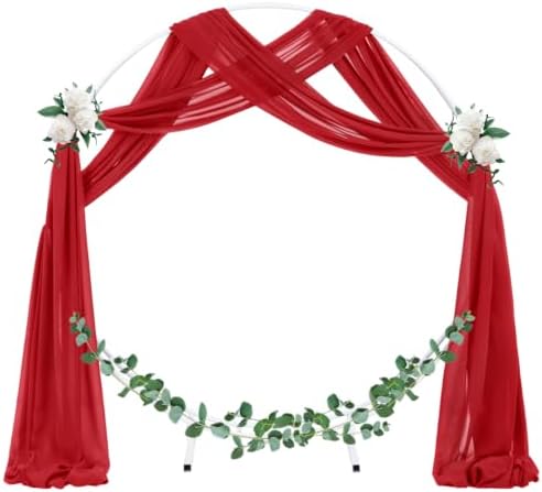 Wedding Arch Draping Fabric Sheer Chiffon Curtain Drape Wedding Party Decor - Image 2