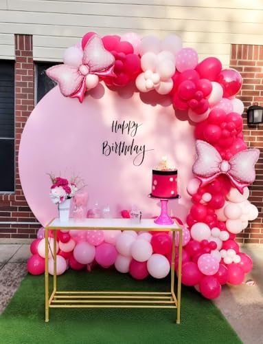 Pink Mouse Balloon Garland Arch Kit, Girls Birthday Decorations - Image 4