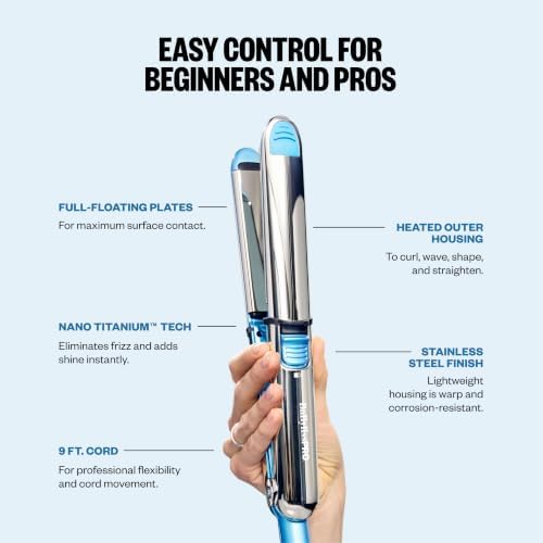 BaBylissPRO Nano Titanium Prima Ionic Hair Straightener – Professional Flat Iron & Curling Iron in One for Stylists, Pro Styling Hair Tool - Image 5