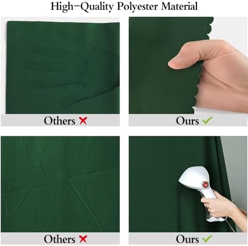 Dark Green Photography Backdrop for Photoshoot, Fabric 5x7ft - Image 6