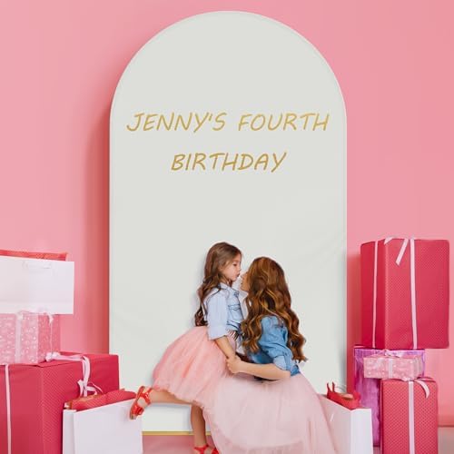 Neatsure Arch Backdrop Stand and Cover Set, 7.2FT Metal Photo Balloon Arch Backdrop Stand for Wedding Birthday Party Baby Shower Ceremony Graduation Decoration, Ivory - Image 6
