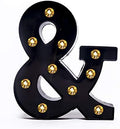 Foaky Black LED Marquee Number Lights Sign Light Up Marquee Number Lights Sign for Night Light Wedding Birthday Party Battery Powered Christmas Lamp Home Bar Decoration by Foaky