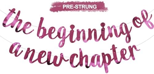 BEISHIDA Double-sided Pink Pre-Strung The Beginning of A New Chapter Banner by Beishida