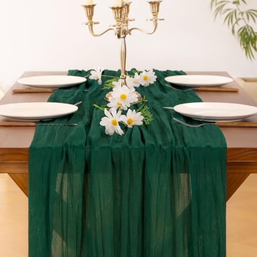 Cheesecloth Table Runner Fall Boho Wedding Birthday Party Home Decor - Image 2