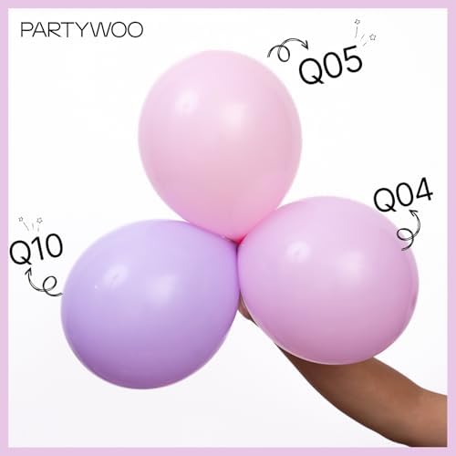 PartyWoo Baby Pink Balloons 50pcs Pastel Light Pale Pink Color 12 Inch - Image 4