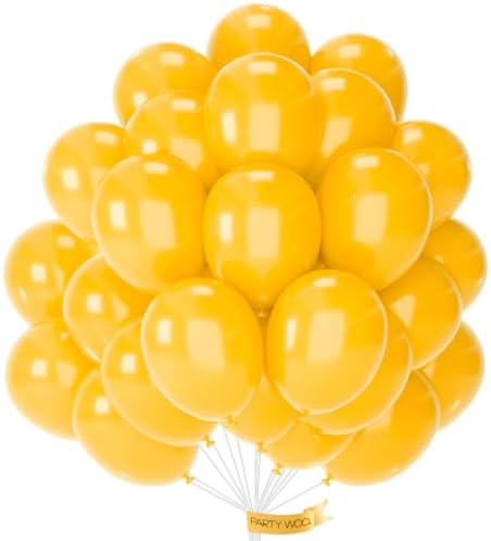 PartyWoo Orange fall Latex Helium Balloons 50pcs Color 12 Inch by PartyWoo