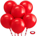 Bezente Red Balloons 18 Inch 30 Pack Latex Large Thick by Bezente