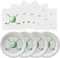 50 Pcs Golf Plates and Napkins, 7 Inch Golf Birthday Party Supplies by Unknown