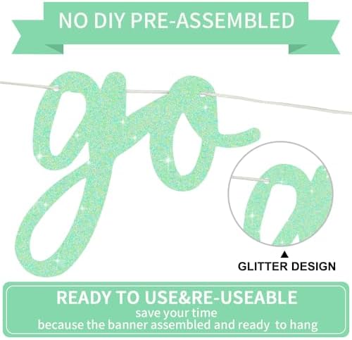 BEISHIDA Light Green Pre-Strung Go Shawty It's Your Birthday Banner Decor - Image 3
