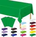 4 PCS Plastic Tablecloths for Rectangle Tables, 54 x 108 Inches Baptism Decorations, Waterproof and Leakproof Picnic Table Cover for Bachelorette Party, Colorful Tablecloth Adaptable to Every Table by QZYL