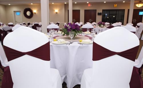 MDS Pack of 75 Spandex Chair Sashes Without Slider Buckles – Burgundy - Image 6