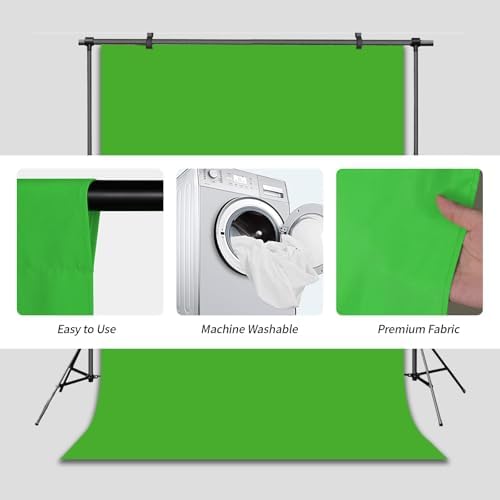 Green Screen Backdrop for Photoshoot Solid Color Background 6x9 ft - Image 5