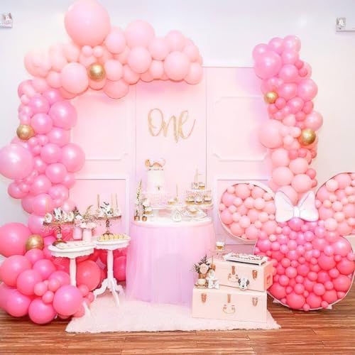 PartyWoo Light Pink Balloons 50pcs Pastel Pale Baby Pink Color 12 Inch - Image 5