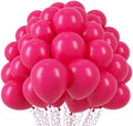 Voircoloria 110pcs Hot Pink Latex Party Balloons, 12inch by Voircoloria
