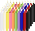 100 Pack 4 Inch Multicolor Taper Chime Candles by ECLHTLNY