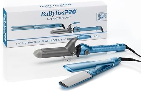 BabylissPRO Nano Titanium Ultra-Thin Hair Straightener, Professional Flat Iron, 5-Inch Extended Plates for Faster Straightening, for All Hair Types - Image 2