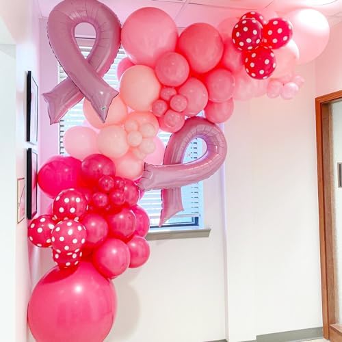 Voircoloria 90pcs Hot Pink Balloons Garland Arch Kit, 18 12 10 5 Inch - Image 5