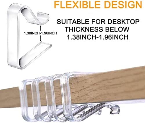48 Pieces Transparent Clear Tablecloth Clips, Plastic Table Cloth Clips，Windproof Table Cover Holder Clamps，Table Cloth Holder for Christmas Home Wedding Party Indoor Outdoor Camping Picnic (Large) - Image 3