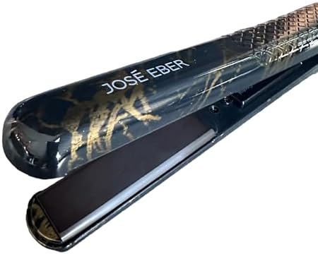 Jose Eber 1.25" Pure Ceramic Flat Iron, Black Marble Hair Straightener - Image 4