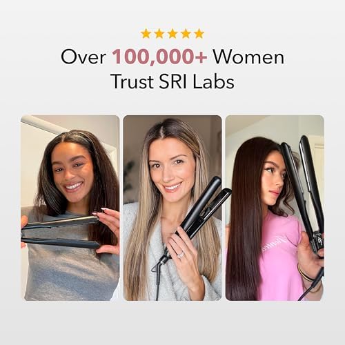 SRILabs StyleQ Flat Iron - Red Light Therapy, Titanium Graphene Plates - Image 7