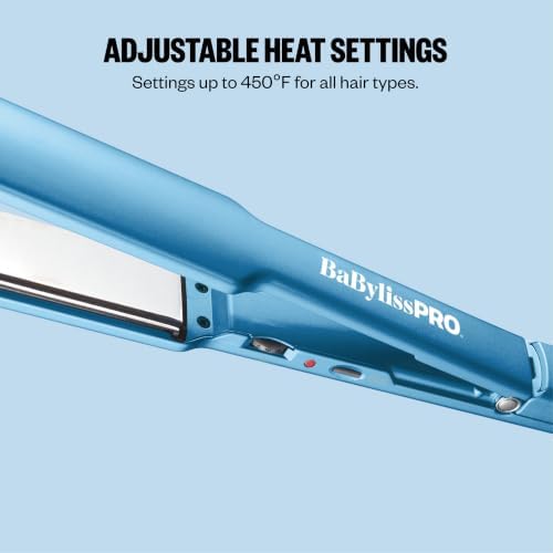 BabylissPRO Nano Titanium Ultra-Thin Hair Straightener, Professional Flat Iron, 5-Inch Extended Plates for Faster Straightening, for All Hair Types - Image 4