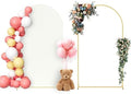 Neatsure Arch Backdrop Stand and Cover Set, 7.2FT Metal Photo Balloon Arch Backdrop Stand for Wedding Birthday Party Baby Shower Ceremony Graduation Decoration, Ivory by Neatsure
