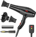 Hair Dryer Professional Ionic Salon Hair Dryer 2400W Powerful Fast-Drying Blue Light Ionic Hair Dryers with Diffuser, AC Motor Constant Temperature Quiet Ion Dryers for Women Men by Unknown