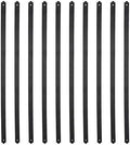 Myard 29-1/2'' Iron Heavy-Duty Deck Balusters, Flat Straight, Matte Black by Myard