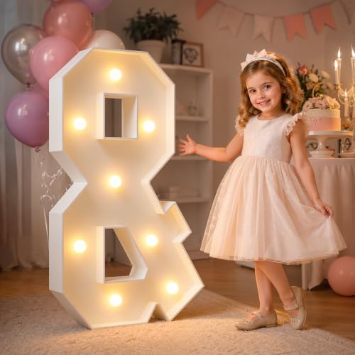 imprsv 3FT Marquee Letters Big Light Up Letters & for Party Decor by Letsmakeitimpressive