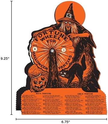 Beistle Vintage Halloween Witch Fortune Wheel Game Cardstock Decoration - Image 5