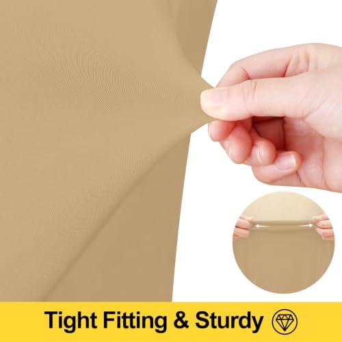 Smiry 2 Pack Spandex Elastic Fitted Table Cloth Skirt for 6FT Table - Image 4